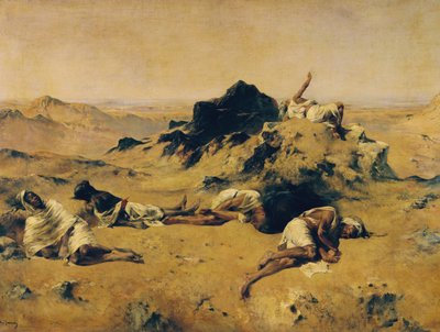 Das Land des Durstes, ca. 1869 von Eugène Fromentin